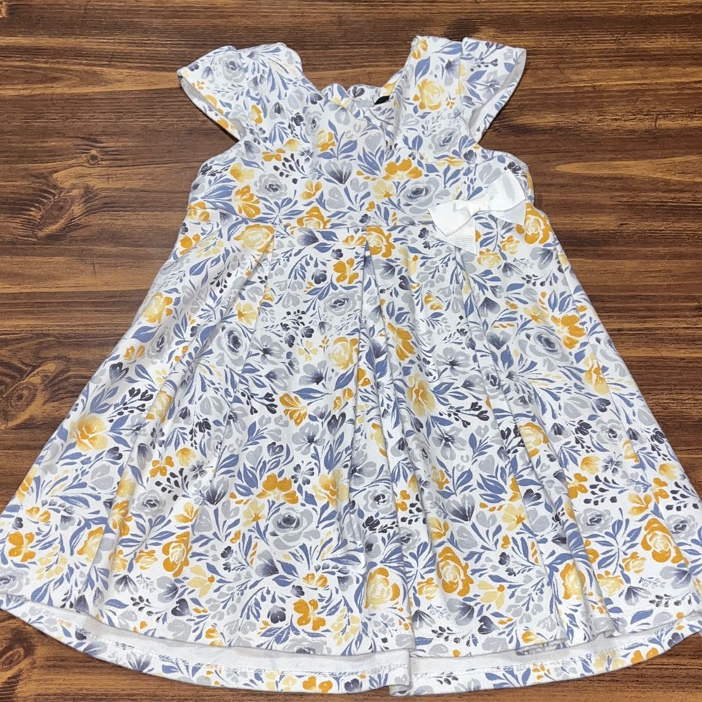 Cynthia Rowley Kids Dress in Yellow and Gray Floral size 5T